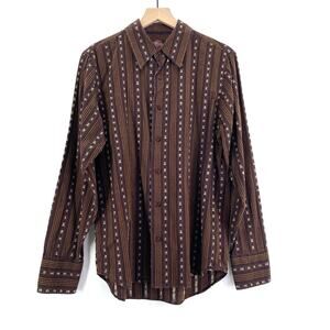 Vintage Nick Danger‎ Western Button Shirt Men Medium Southwestern Retro 70s Folk